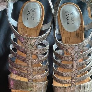 Touch of Nina Women's Strappy Sandals - Silver